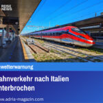 Bahnverkehr nach Italien unterbrochen