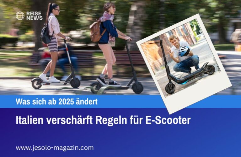 Italien verschärft Regeln für E-Scooter