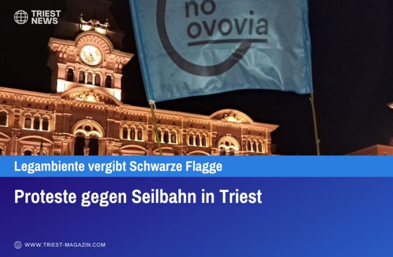 Proteste gegen Seilbahn in Triest