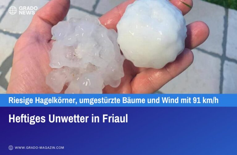 Heftiges Unwetter in Friaul
