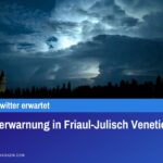 Unwetterwarnung in Friaul-Julisch Venetien